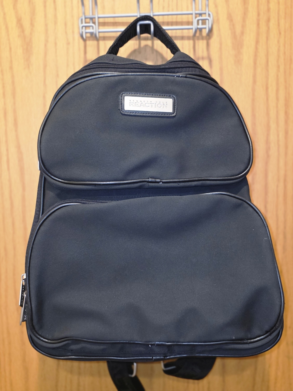 Kenneth Cole Reaction Black Nylon Backpack